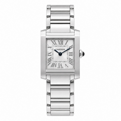 Cartier Tank Française Small WSTA0065 White Dial Watch